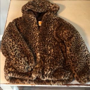 Faux Fur Cheetah puffer